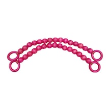 Angel Çanta Aksesuar 20 Mm Ahşap Boncuklu 37 Cm Fuşya Renk Çanta Sapı