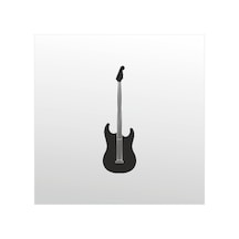 Folyo Sticker Elektro Gitar 90 Cm Uzunluk Siyah