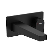 Artema Flow Square Sıva Üstü Ankastre Lavabo Bataryası Mat Siyah A4318036