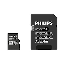 Ultra Speed Micro Sdhc Card 32 Gb + Sd Adaptör Uhs-ı U1, 80 Mb/s'ye Kadar Okuma Hızı, A1 Fast App Performans, V10, Akıllı Telefonlar, Tablet, Pc, Kart Okuyucu, Full Hd Video İçin Hafıza Kartı