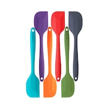 6'lı Silikon Spatula Seti Isıya Dayanıklı Yanmaz Yapışmaz 27cm
