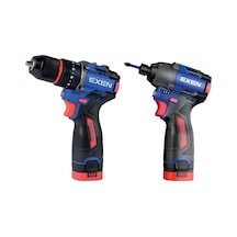 Exen En 202 Set - 21v 2ah Kömürsüz Şarjlı Makina 2'li Set