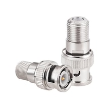 BNC Erkek - F Dişi RF Koaksiyel RG6 RG59 CCTV Konnektör