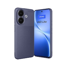 Vivo V60 Lite Auto Focus Karbon Kapak - Lacivert -