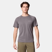 Columbia Ao0944 Alpine Chill Pro Ss Crew Erkek T-shirt-31744 Koyu Gri