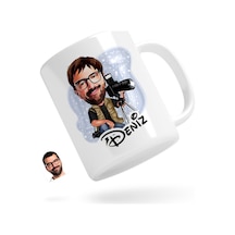 Kişiye Özel Erkek Profesyonel Fotoğrafçı Karikatürlü Beyaz Kupa B