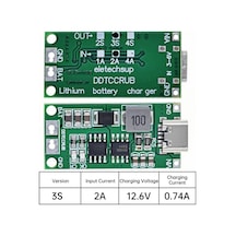 Tip C Bms 2s 3s 4s 1a 2a 4a 18650 Lityum Pil Şarj Cihazı Kurulu Usb C Step-up 3s 2a