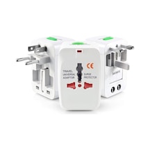 Evrensel Priz Çevirici Seyahat Tipi Universal Adaptör İngiliz, Amerikan Ve Avustralya Fiş Uyu