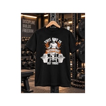 Segungear Gem Fitness Erkek Regular Fit Baskılı Spor Tişört Haki - 931501838 Haki