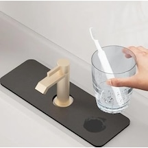 Su Emici Sihirli Lavabo Kenar Matı 38x13cm Çok Renkli