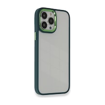 Apple iPhone Uyumlu 14 Pro Max Kılıf Dora Kapak - Haki Yeşil Bz8683140412609