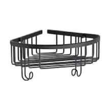 Banyo Duş Raf Sistemi Siyah Renk 127x196x250 Mm 7/8 Yaş
