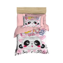 Yenidoğan Kız Bebek Nevresim Takımı &amp;#37;100 Pamuklu Panda So Cute