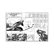 Kappa Kz258 Honda 600 Hornet 03-06 Arka Çanta Taşıyıcı Tek Renk