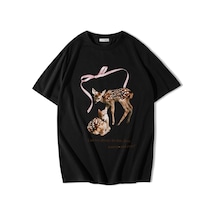 Brz Collectıon Brz Collection Unisex Oversize Can We Always Be This Close Forever T-shirt Siyah
