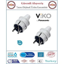 Viko Topraklı Erkek Fiş - 2 Adet