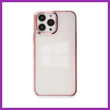 Bezos İphone 13 Pro Max Uyumlu Kılıf Element Silikon - Pembe Bty