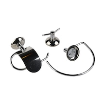 Lider Banyo Seti Krom 3 Parça Gümüş