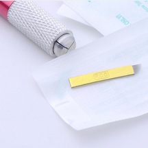100 Adet Pcd 12 Pin Kalıcı Makyaj Dövme Bıçağı