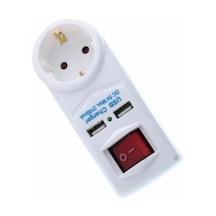 Tekli Akım Korumalı Priz Anahtarlı 3500w 2 Adet Usb 2.1 Amper Usb