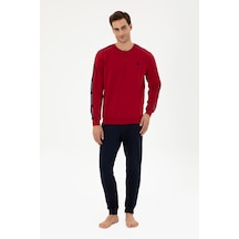 U.s. Polo Assn. Erkek Bordo Pijama Takım 50301712-vr014 Bordo