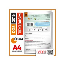 2016 DGS Sayısal - Sözel ÖSYM Tıpkı Basım Çıkmış Soru Deneme Kitapçığı (Video Çözümlü Türkiye Geneli)
