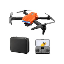 Samdoo K3 E99 Yükseltme 3 Yönlü Engellere Kaçınma Drone: 4k İki Kamera, İz Uçuş, 3d Devriş, Kol İle Fotoğraf, Çantılı Paket Turuncu, Tek Batarya