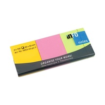 Info Notes 50x40 Parlak Renk Postit 3 Lü Pk 100 Yp 565343