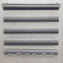 Asyhome Gri-Ekru Geçişli Zebra Stor Perde