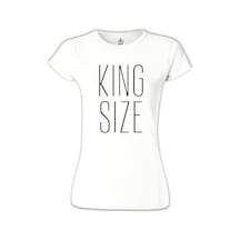 King Size Beyaz Kadın Tshirt 001