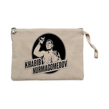 Khabib Nurmagomedov Krem Clutch Astarlı Cüzdan / El Çantası Krem