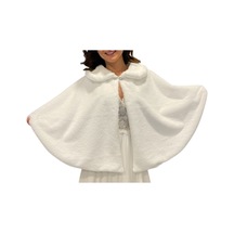 Pelerin Düğünlük Model 2 - Beyaz Gelin Kürk Etol Bolero