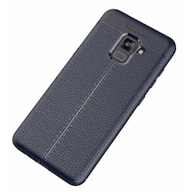 Samsung Galaxy A8 Plus 2018 Kilif Silikon Deri Görünüm Auto-Focus 522888665