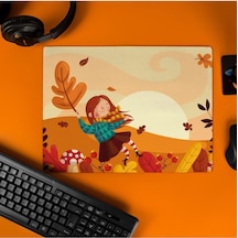 Arkadaşa  Sonbahar Tasarımlı 40x30 Mousepad