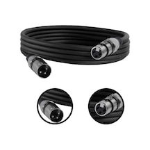 Midex Mxl-3m-bk Kaliteli Xlr To Xlr 3 Mt. Mikrofon Kablosu