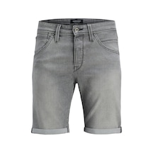 Jack & Jones Jack Jones Erkek Likralı Kot Şort 12269608 Gri