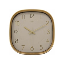 Tr Premium Serisi Abs Kasa Duvar Saati Oval 30 Cm Gold Renkli Modern Kadran Diğer