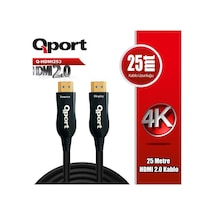 Qport Q-hdmı253 Hdmı Kablo 25mt Ver2.0 Altın Uçlu 3d 4k-192404