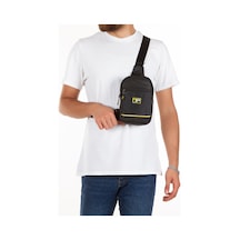 Newish Polo Impertex Suya Dayanıklı Kumaş Siyah-sarı Unısex Omuz Çantası Günlük,seyahat,okul Siyah - Sarı