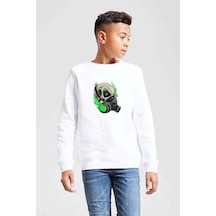 Tshirthane Gta V Clan Logo Baskılı Unisex Çocuk Beyaz Sweatshirt (534757759)