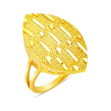 Bilezikci 14 Ayar Markiz Kalemli Taşsız Altın Yüzük