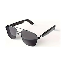 Xuweiwei Siyah Yeni Akıllı Gözlükler Kablosuz Kulaklık Gözlük Metal Dokulu Mikrofon Hoparlör Dokunmatik Kontrol Kamera Tüm Telefonlarla Uyumlu