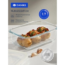 Daniks Dikdörtgen Kapaklı Fırın Kabı, 16.8x23.5x9 Cm 195712130 Beyaz