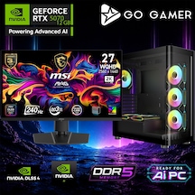 Go Gamer AE965DP R9-9950X3D2 32 GB 2 TB SSD RTX5070 12 GB 27" Free Dos Oem Paket Masaüstü Oyuncu Bilgisayarı