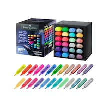 Faber-castell Textliner 46 24'lü Masa Seti Neon Pastel Metalik Renkler İle Çizim Fırsatı Sunar Karışık