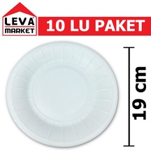 Leva Köpük Tabak 19 CM 10'lu Paket