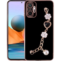 Redmi Note 10 Pro Kılıf El Tutamaçlı Kamera Korumalı Uzrm Taka Silikon Kapak - Siyah Siyah
