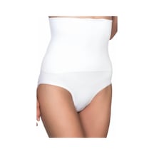 Ang Butik Beyaz Yüksek Bel Double Slip Korse
