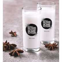 Kişiye Özel Renkli Baskılı Önce Kiminle İçtiğini Bileceksin İkili Rakı Bardağı Seti-3