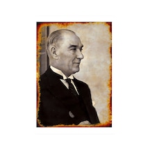 Mustafa Kemal Atatürk Tasarım Mdf Tablo 25 Cm X 35 Cm